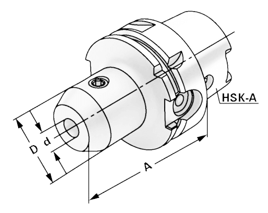 Оправка HSK-A50/6-65 для концевых фрез DIN 1835-B