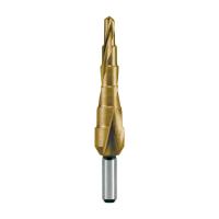 Сверло ступенчатое дюймовое Ruko 3/16-1/2" HSS-G TiN 6ступ. d=1/4" 101701T