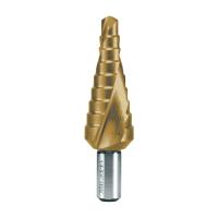 Сверло ступенчатое дюймовое Ruko 1/4-3/4" HSS-G TiN 9ступ. d=3/8" 101703T