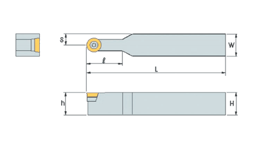 Державка токарная SRDCN2525M08 для наружного точения