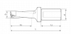 Сверло Ø 26 со сменными квадратными пластинами 4xD