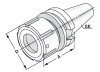 Патрон цанговый BT30 MAS 403 OZ25 2-25 по DIN 6388 (ISO 10897)