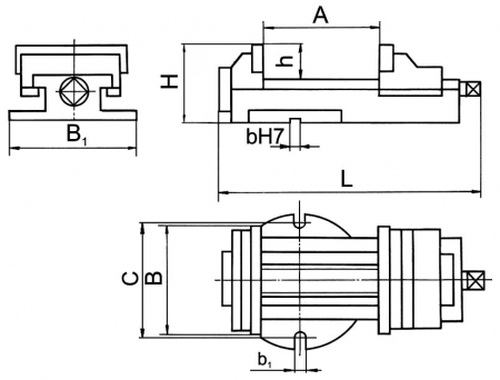Тиски станочные 125 мм 7200-0209-02